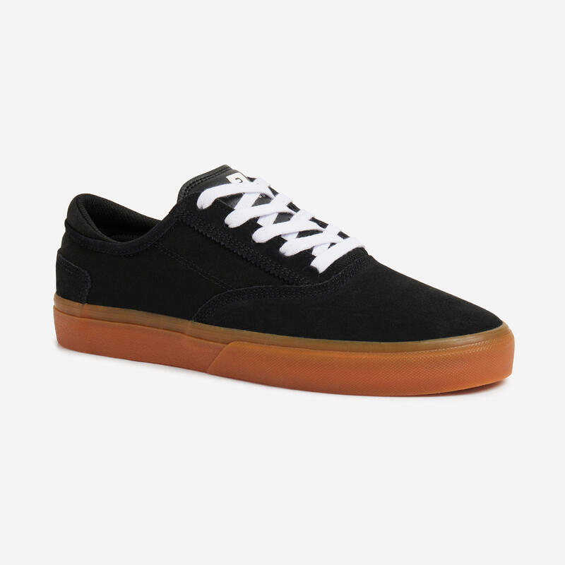 Zapatillas Bajas Skateboard Vulca 500 Adulto Negro Suela Goma