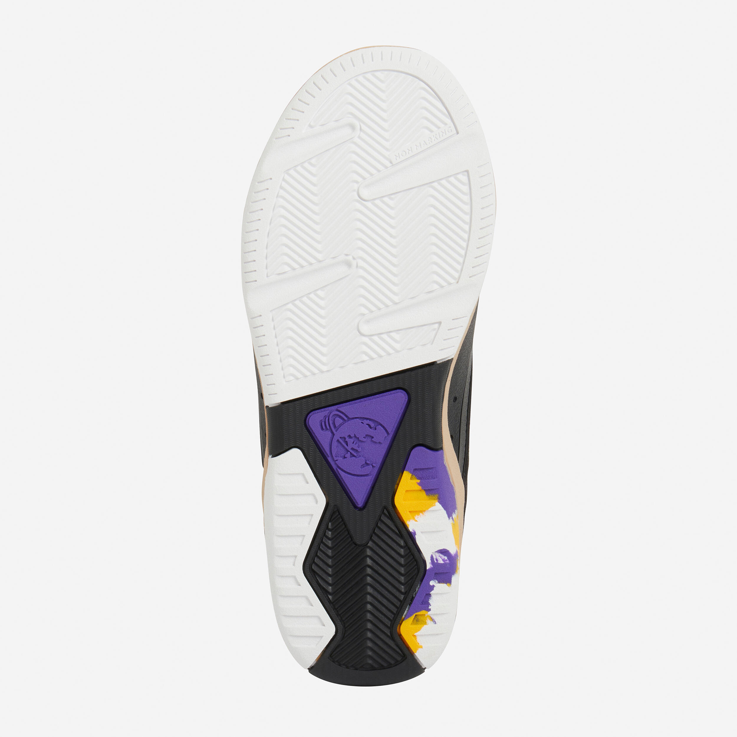 Kids' Low-Top Skateboard Shoes with Rubber Outsole CRUSH500 - Black 12/14
