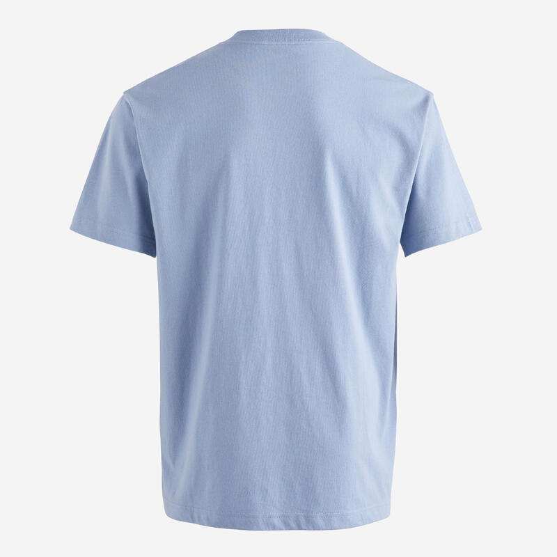T-shirt skateboard uomo-donna SQUARE azzurra