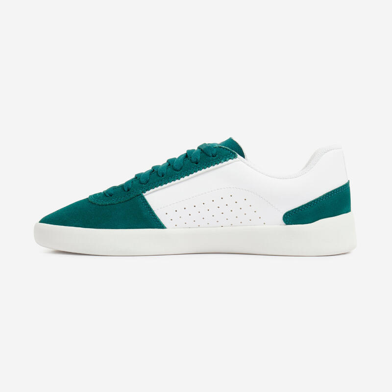 Chaussures basses "cupsoles" de skateboard adulte crush 500 vert / blanc