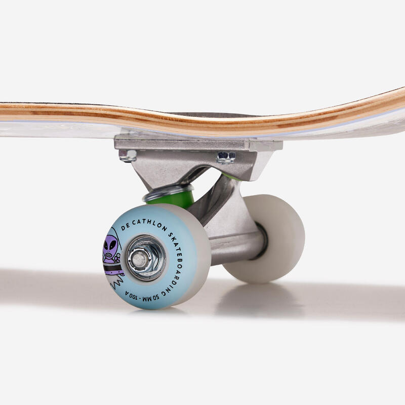 Placă skateboard CP100 MINI Mărimea 7,25" SKATOPIA Gri 3 - 7 ani 