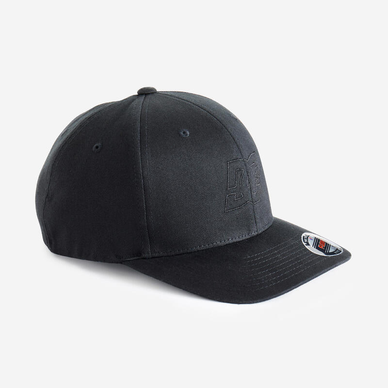 CASQUETTE DE SKATEBOARD DC SHOES NOVA 6 PANELS NOIRE REGLAGE FLEXFIT