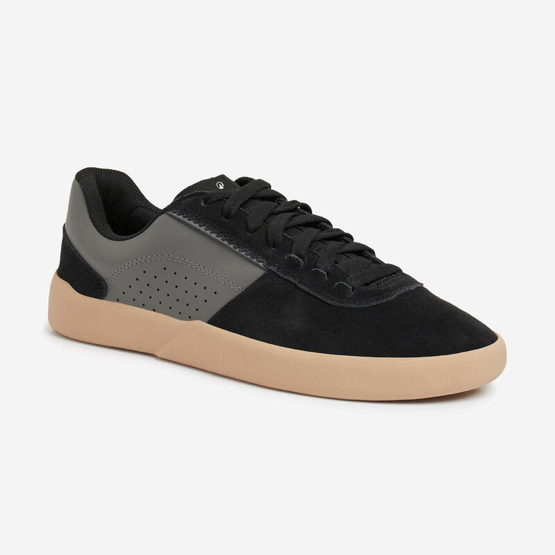 Zapatillas de caña baja «cupsoles» de skateboard adulto CRUSH 500 negro, gris