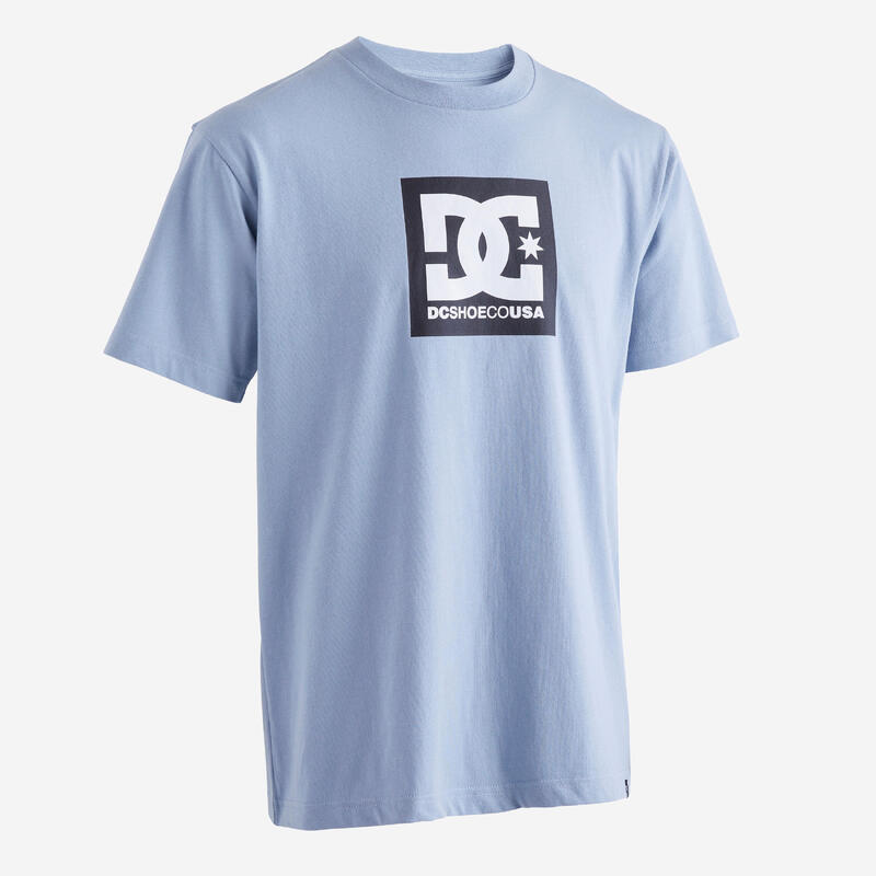 T-shirt skateboard uomo-donna SQUARE azzurra