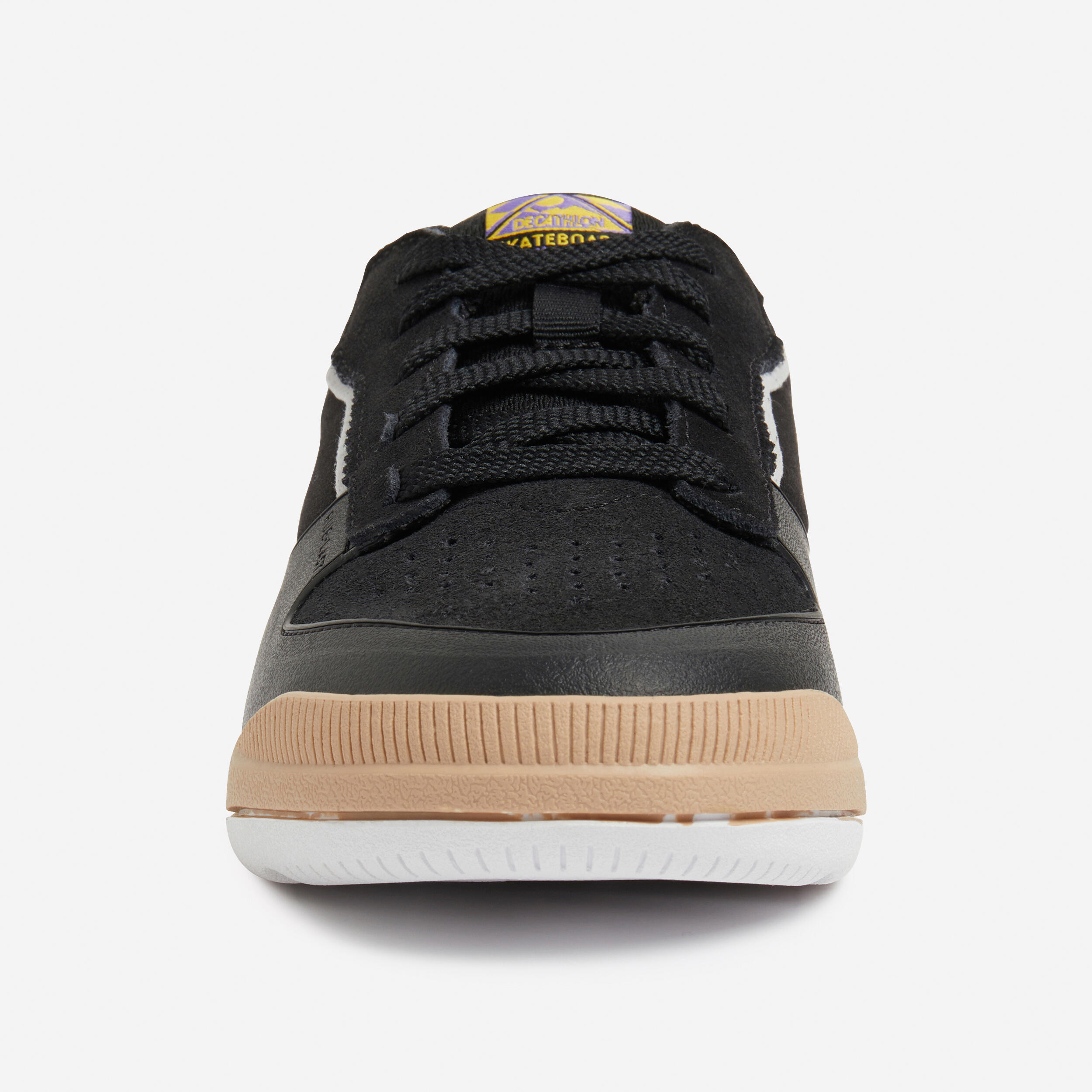 Kids' Low-Top Skateboard Shoes with Rubber Outsole CRUSH500 - Black 4/14