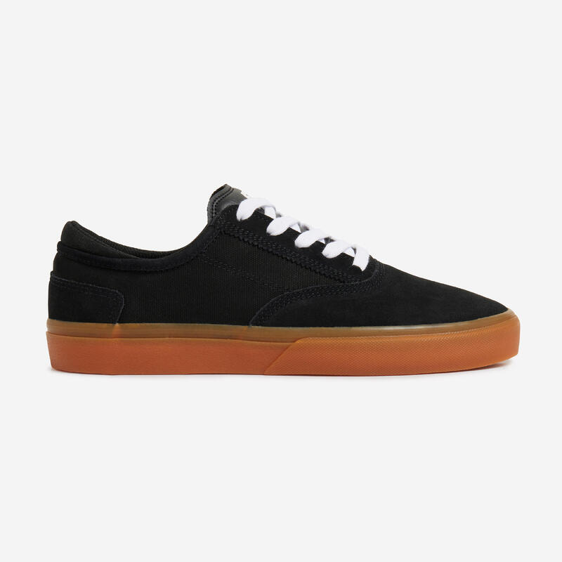 Chaussures vulcanisées de skateboard adulte VULCA 500 II noire / gomme