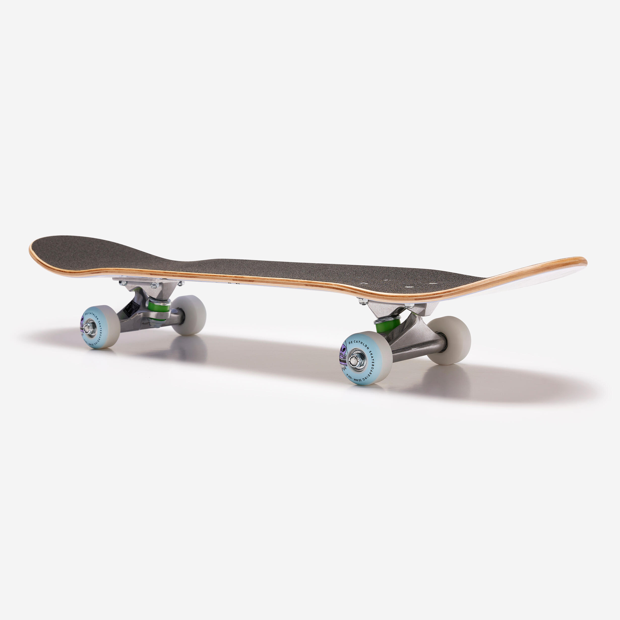 Kids' 7.25" Age 3 to 7 Skateboard Deck CP100 Mini Skatopia - Grey 5/7