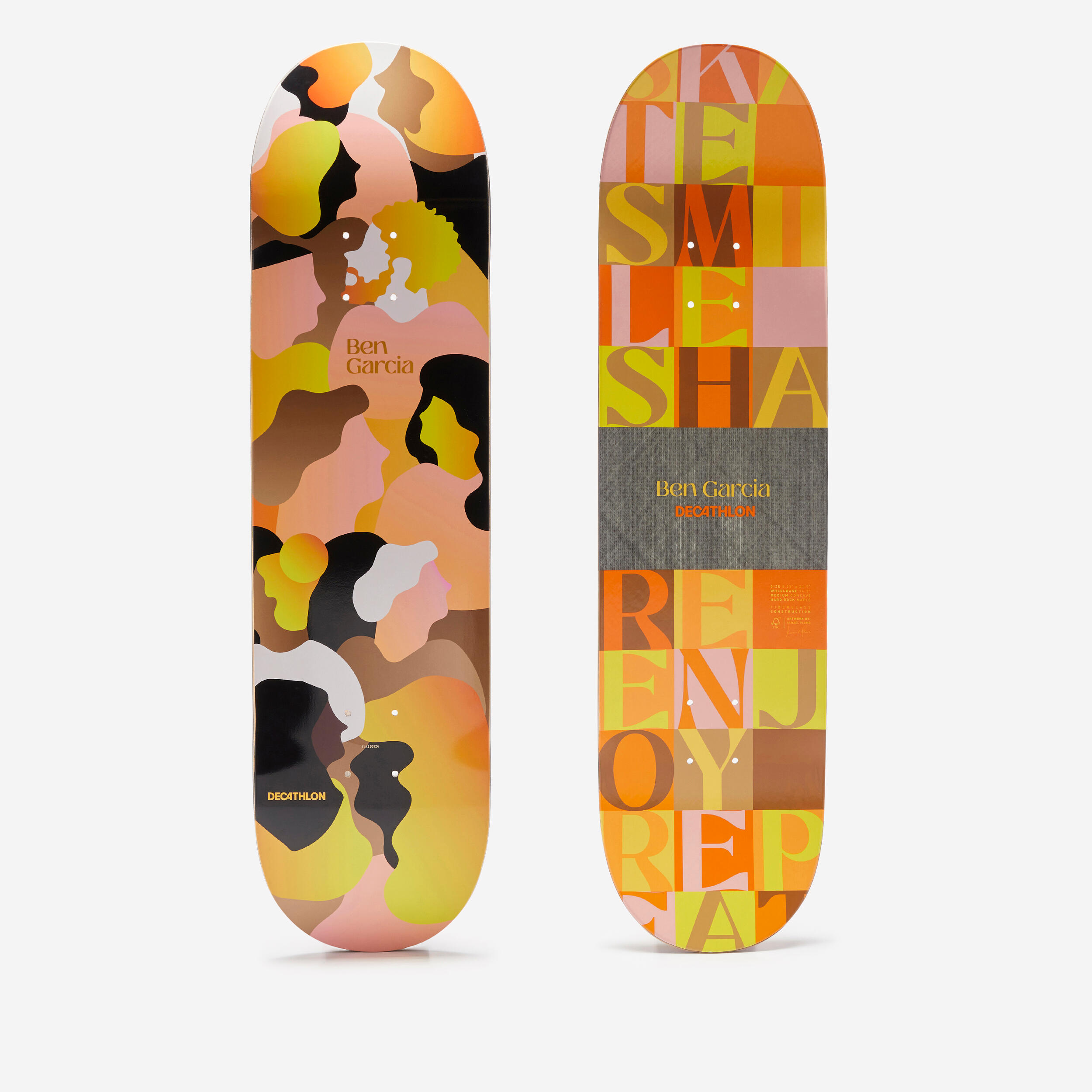 Decathlon - Planche De Skate Composite Dk900 Fgc Pro Model Benjamin Garcia Taille 8.25" - Planche De Skate - Skateboard - - 8.25" - Decathlon