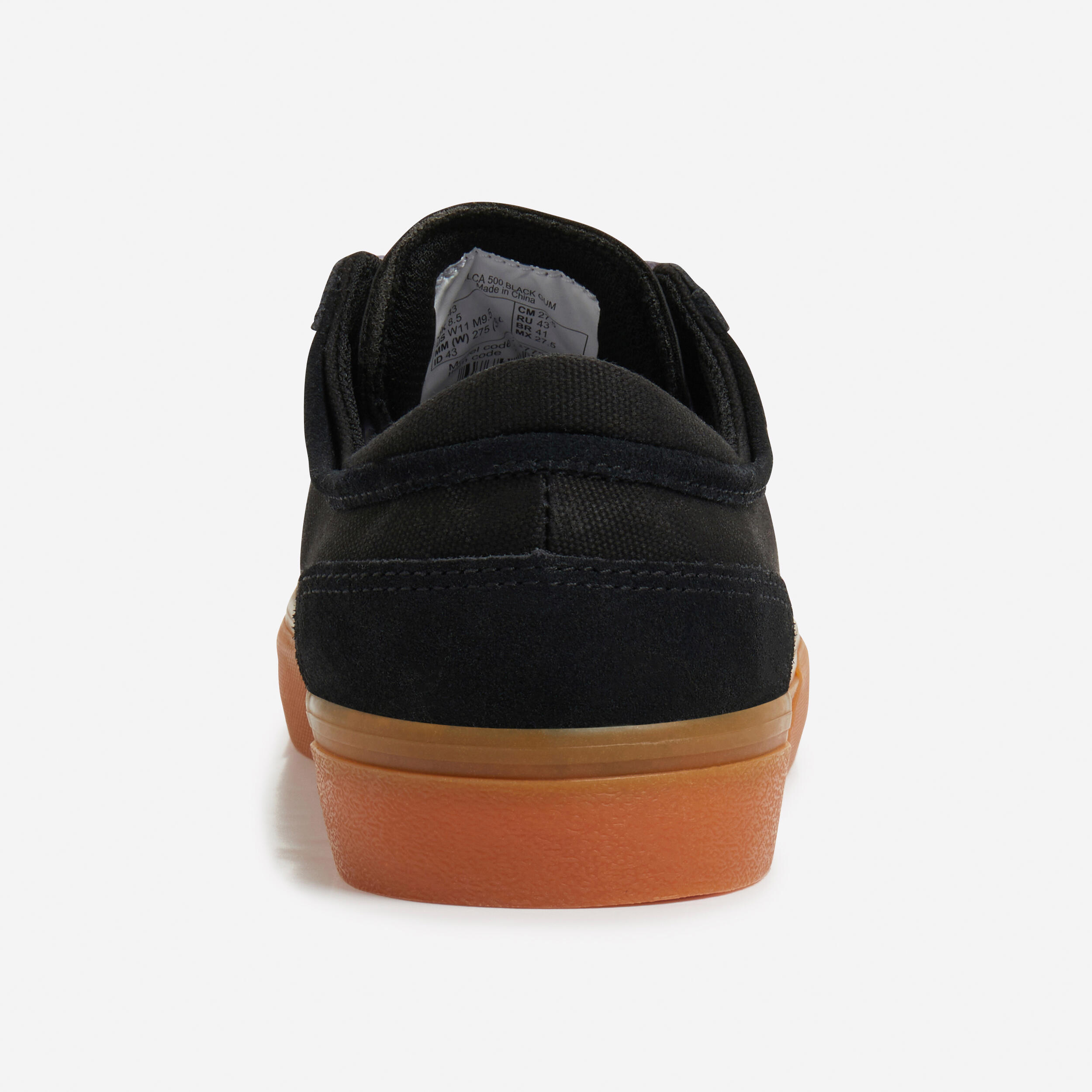 Chaussures vulcanisées de skateboard adulte vulca 500 ii noire / gomme 5/15