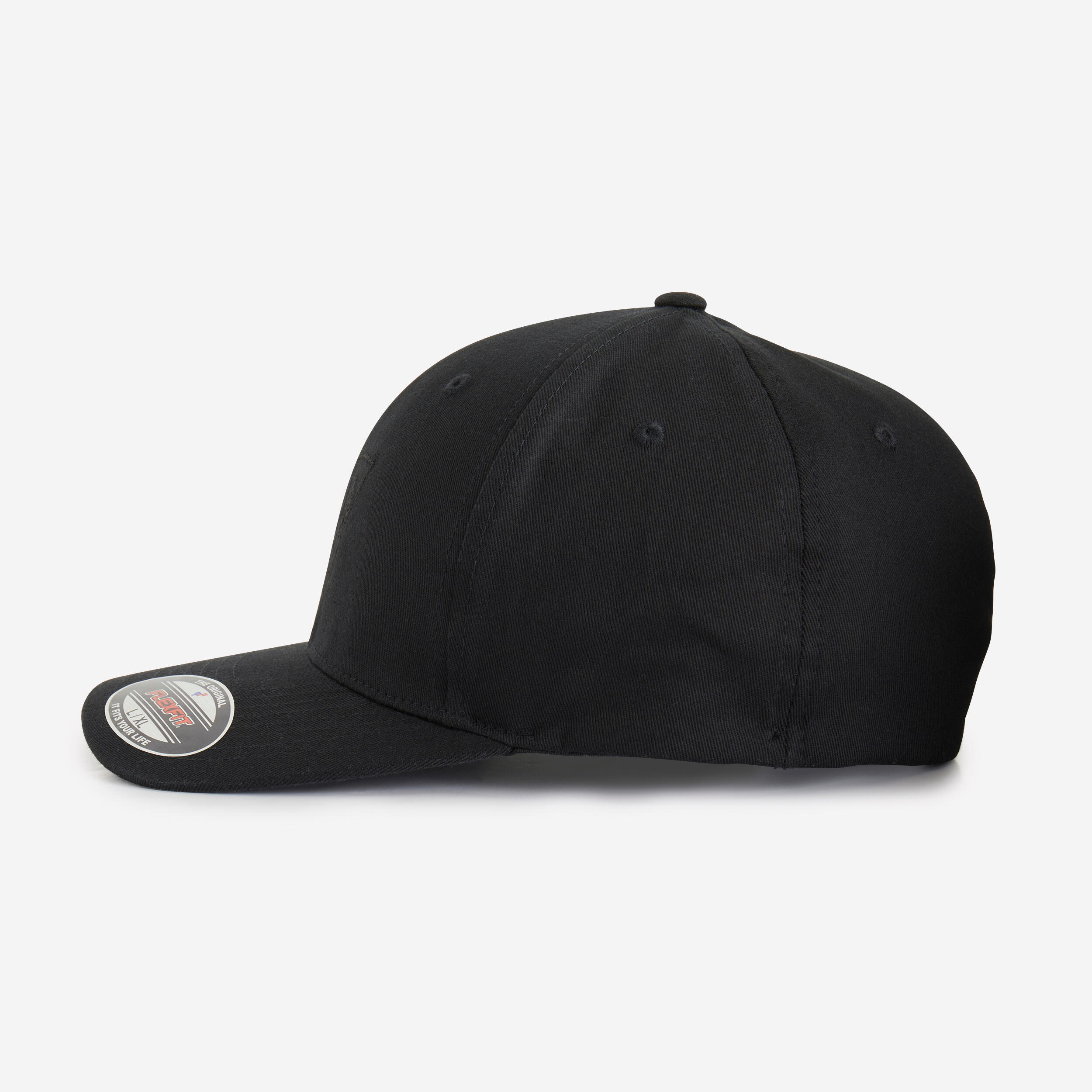 GORRA SKATEBOARD DC SHOES NOVA 6 PANELES NEGRA AJUSTE FLEXFIT 3/4
