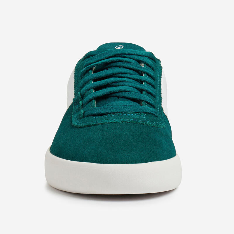 Chaussures basses "cupsoles" de skateboard adulte crush 500 vert / blanc