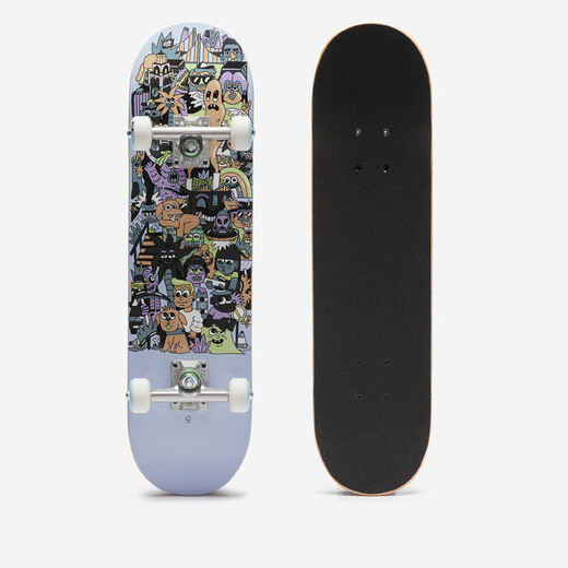 
      Daska za skateboard CP100 Mini Skatopia 7,25" za djecu 3-7 godina siva
  