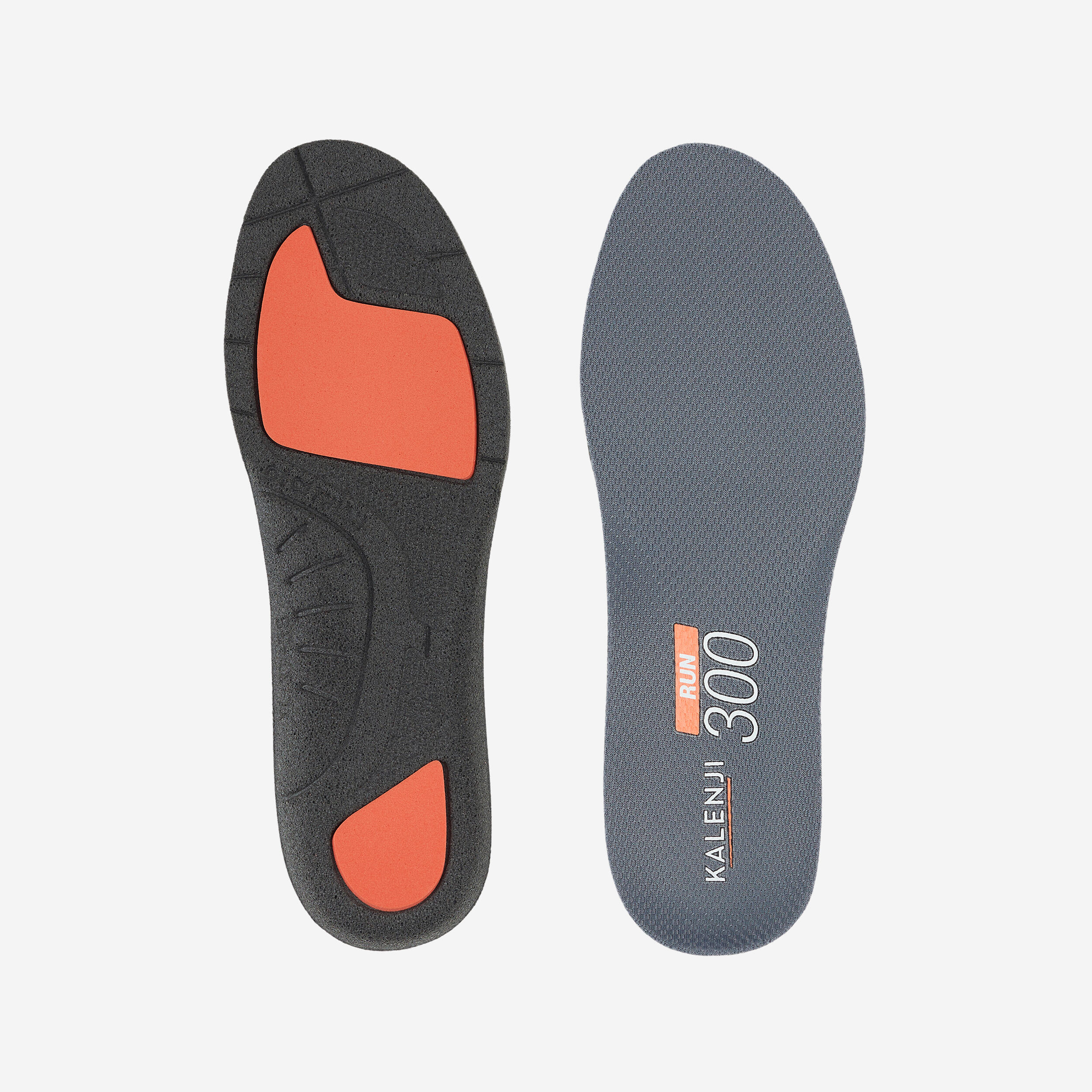 Running Insoles - Run 300 - Dark grey - Kalenji - Decathlon