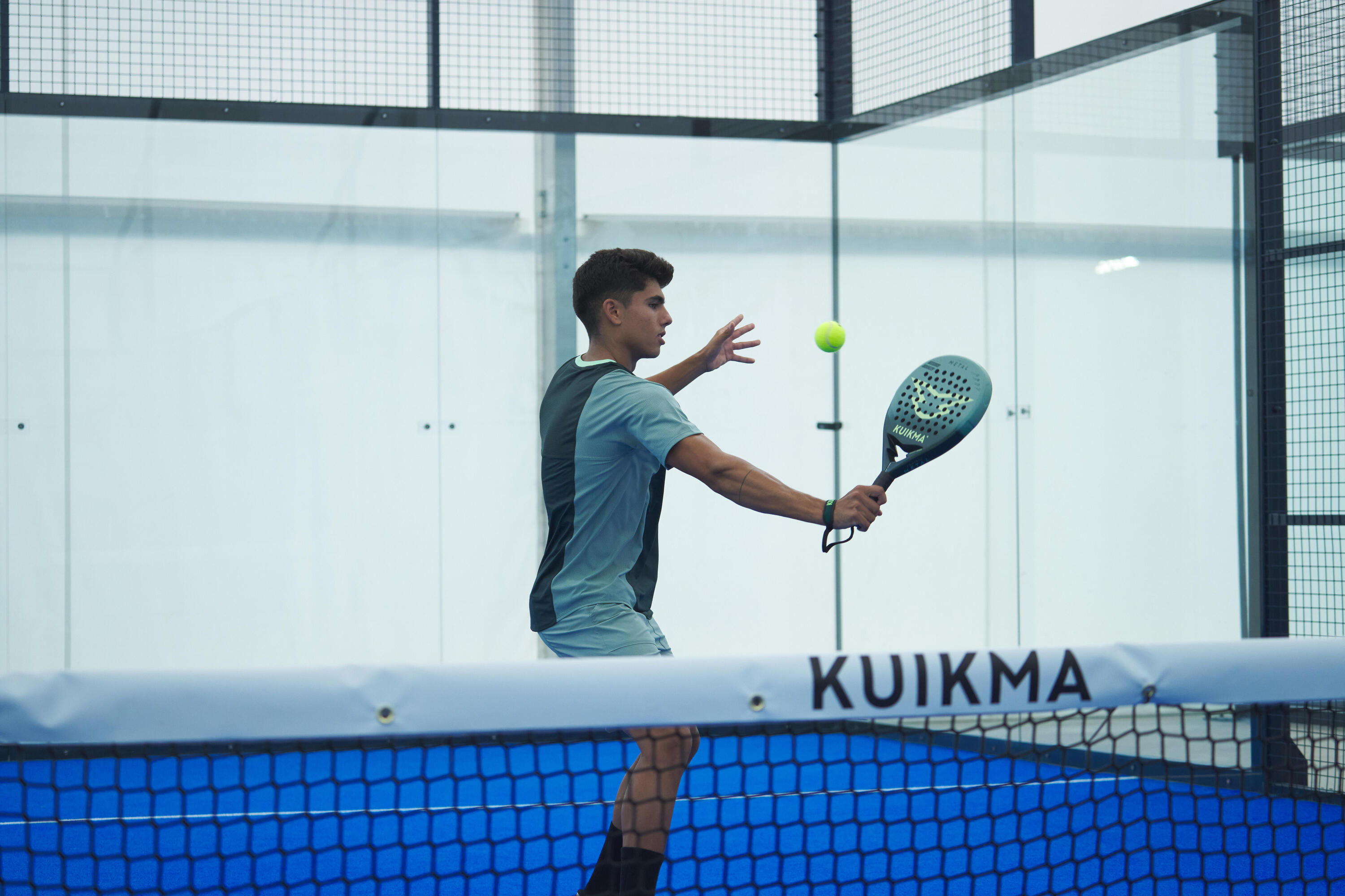 Raquette de padel adulte - kuikma control metal 15/18