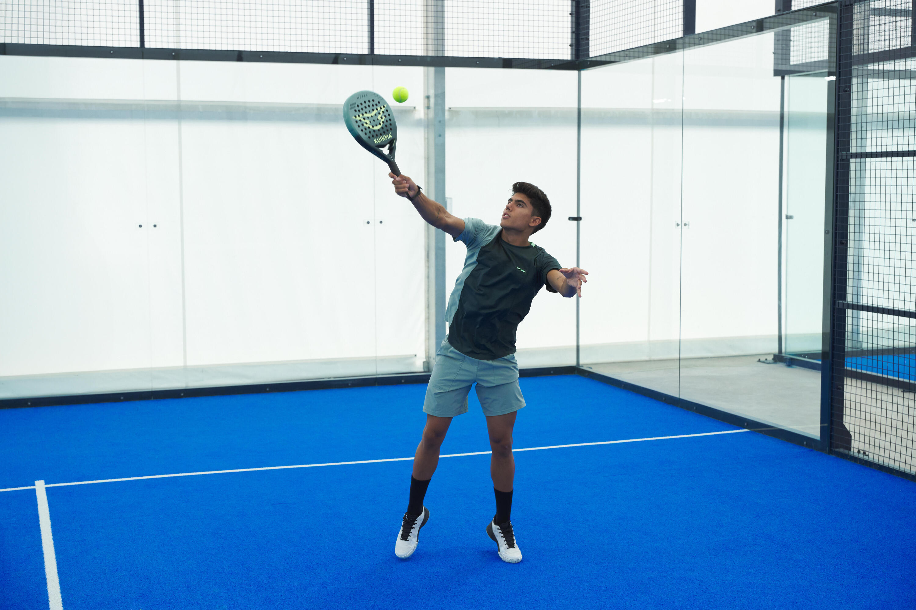 Raquette de padel adulte - kuikma control metal 13/18