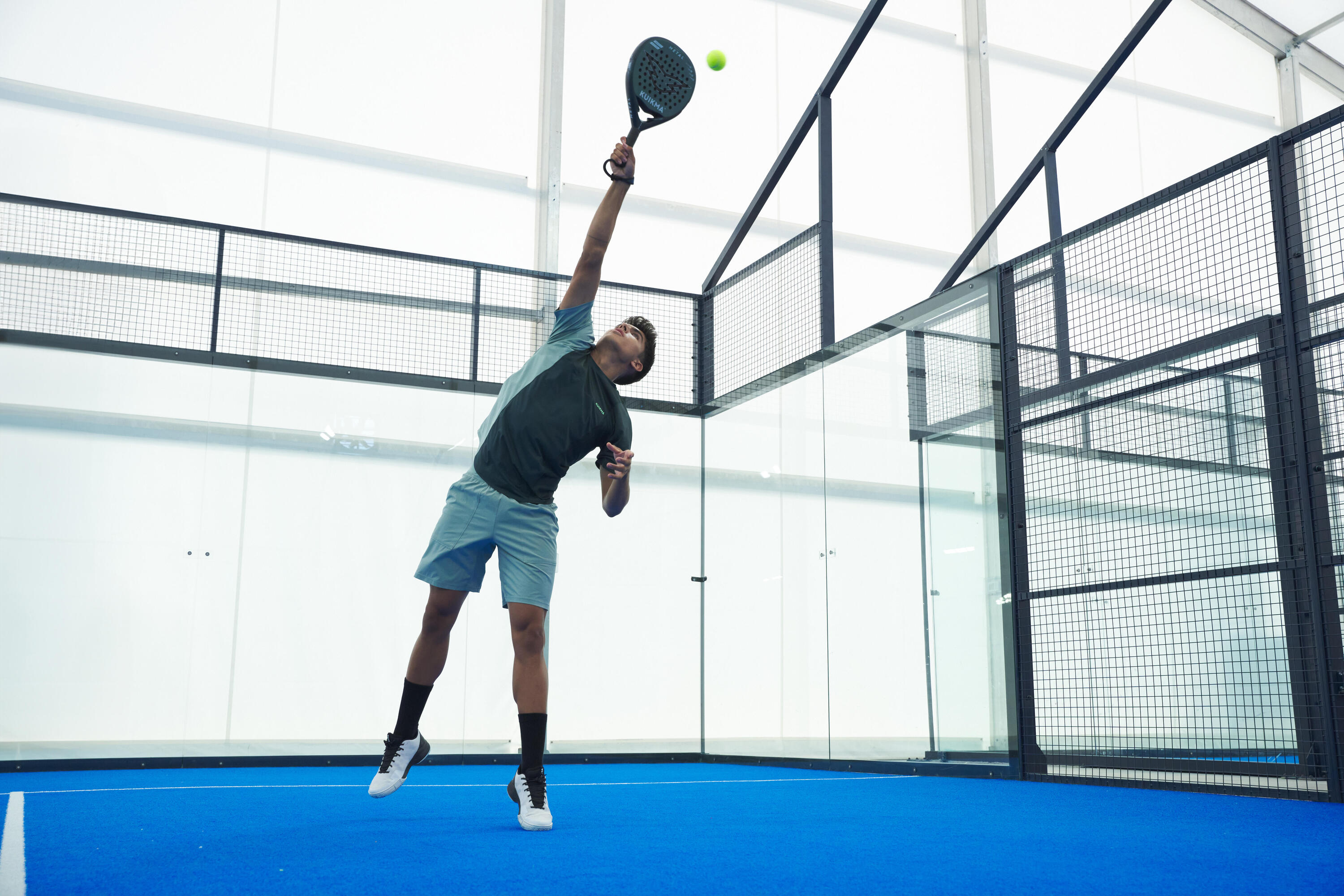 Short de padel respirant Homme - Kuikma Dry Vert 9/11