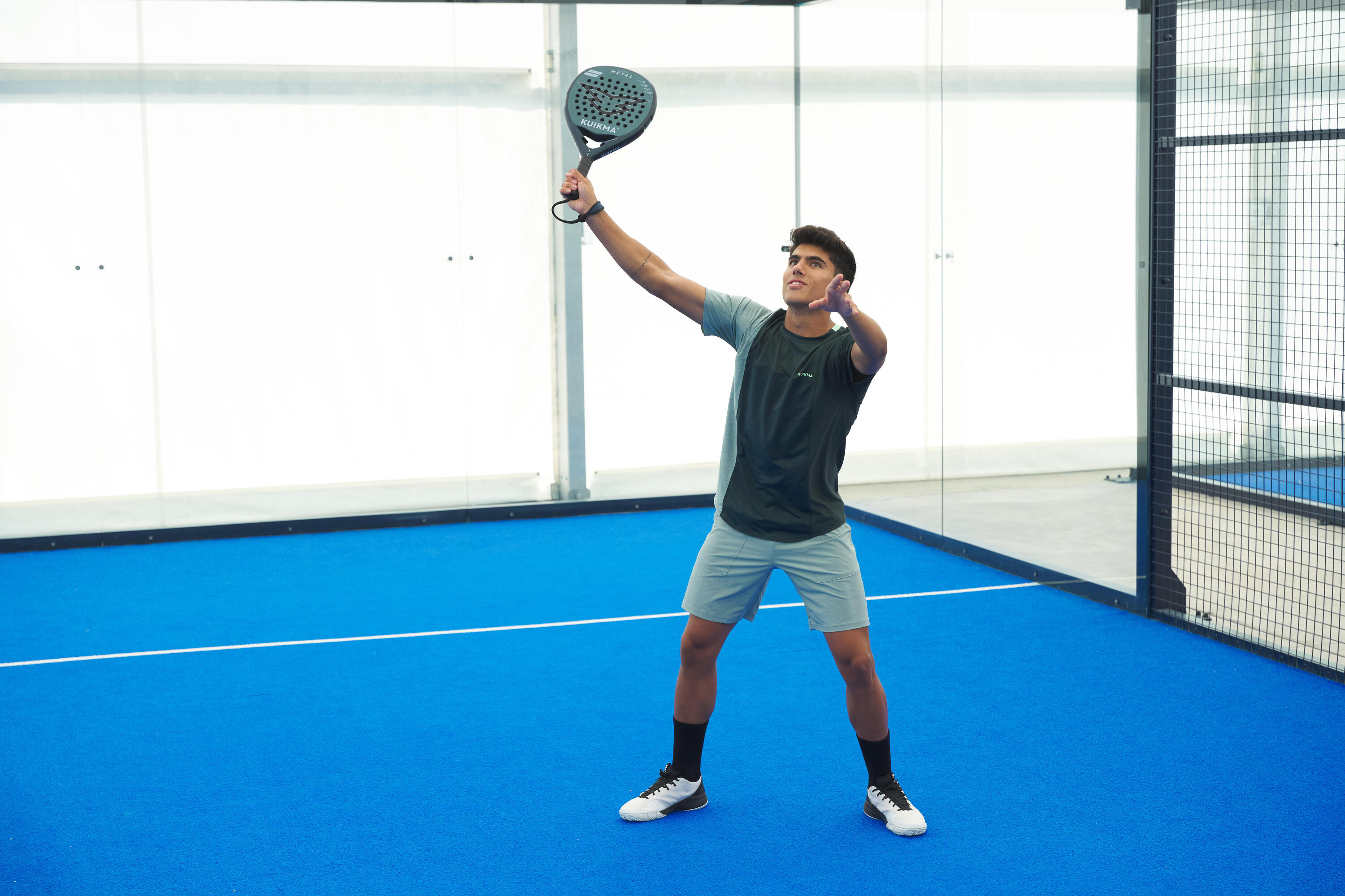 Short de padel respirant Homme - Kuikma Dry Vert 7/11