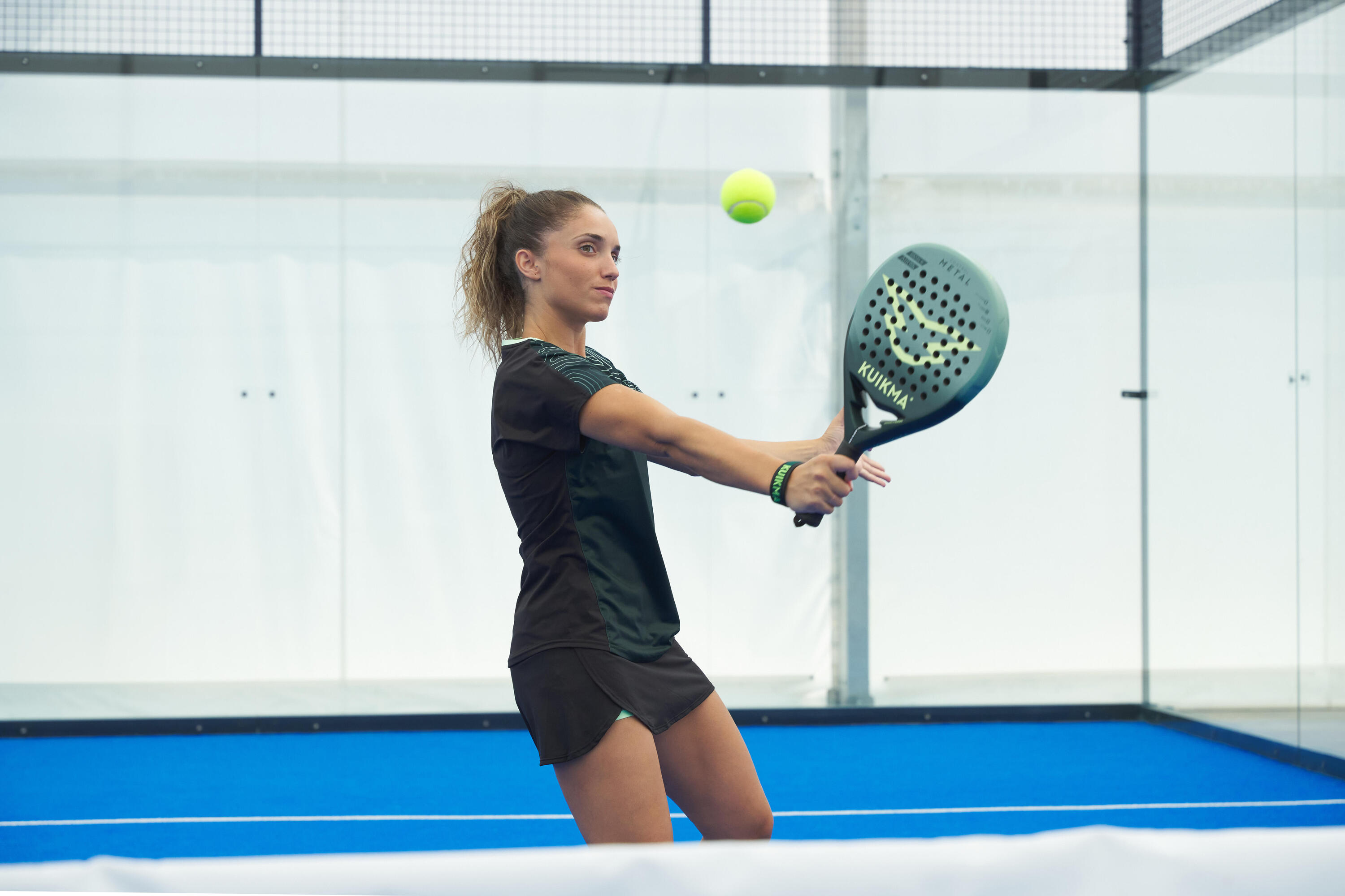 Dámské tričko na padel s krátkým rukávem PTS500 10/11