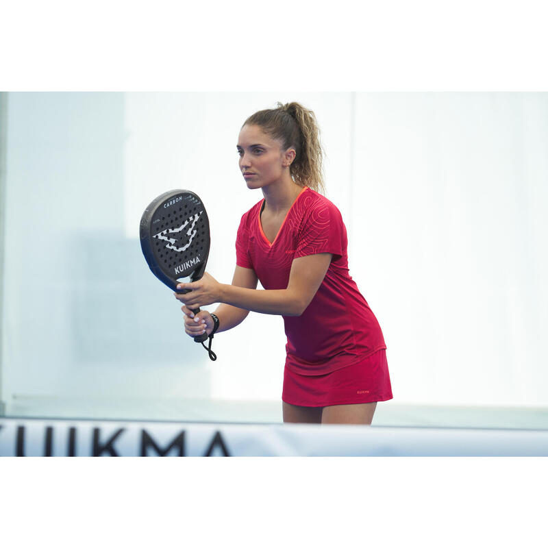 Fustă padel respirantă Kuikma Fly Corai Damă