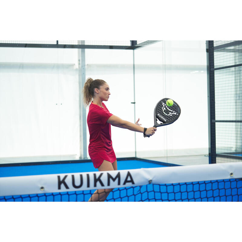 Damen Padelrock atmungsaktiv - Kuikma Fly rot