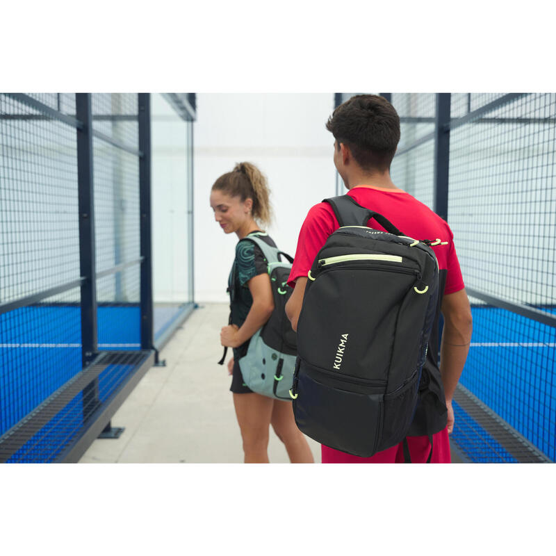 Padelrucksack isoliert 30 Liter - PBP Elite grün 