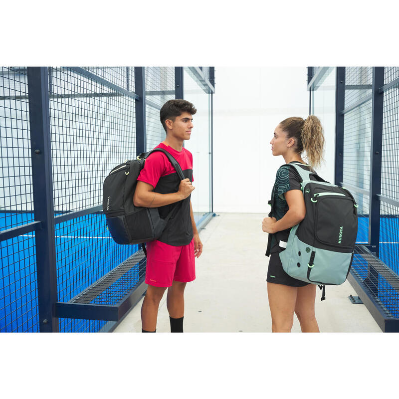 Padel Sırt Çantası - 30 Litre - Gri/Sarı - PBP Elite