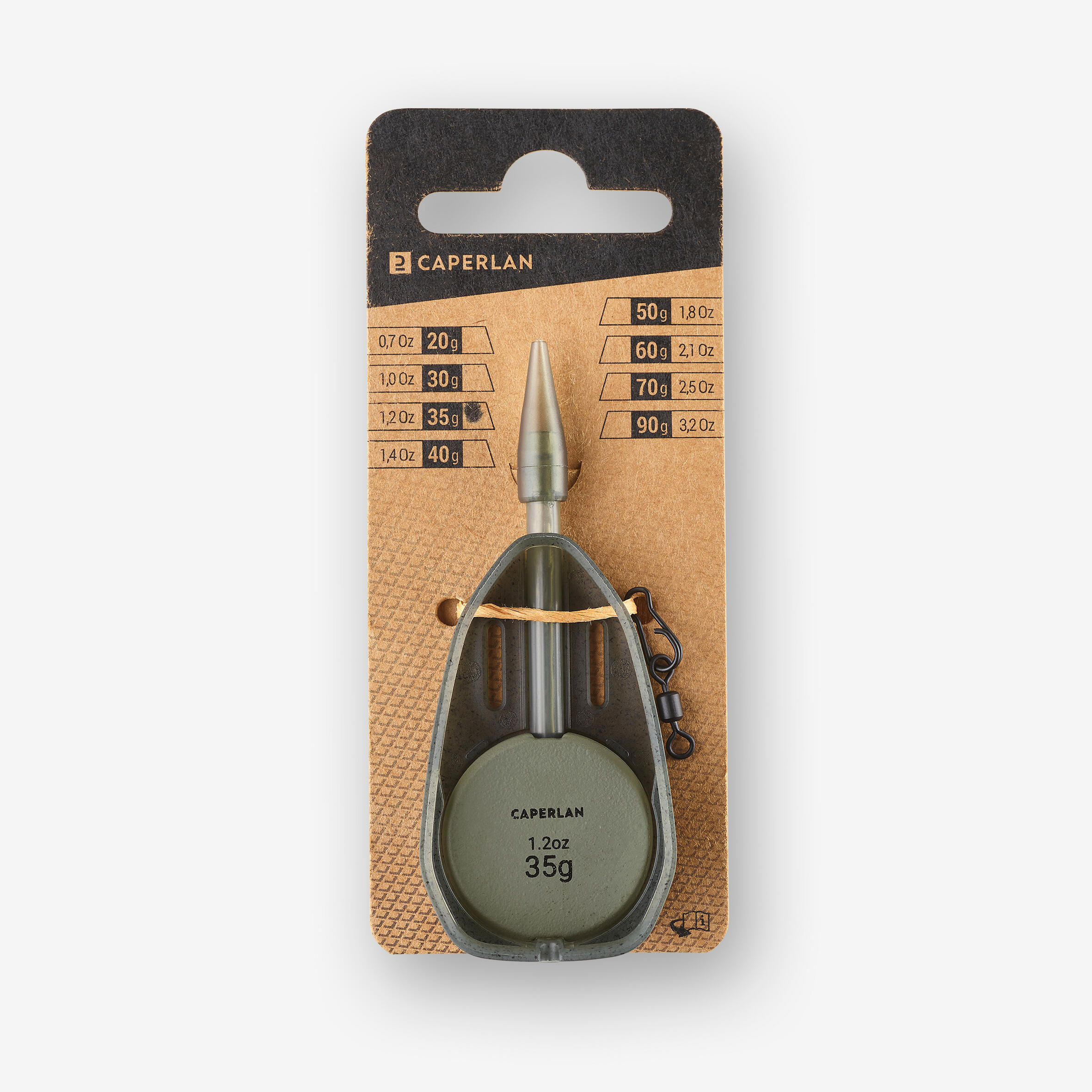 CAPERLAN Kŕmidlo Method feeder hybrid L 35 g 35 g · záber 7
