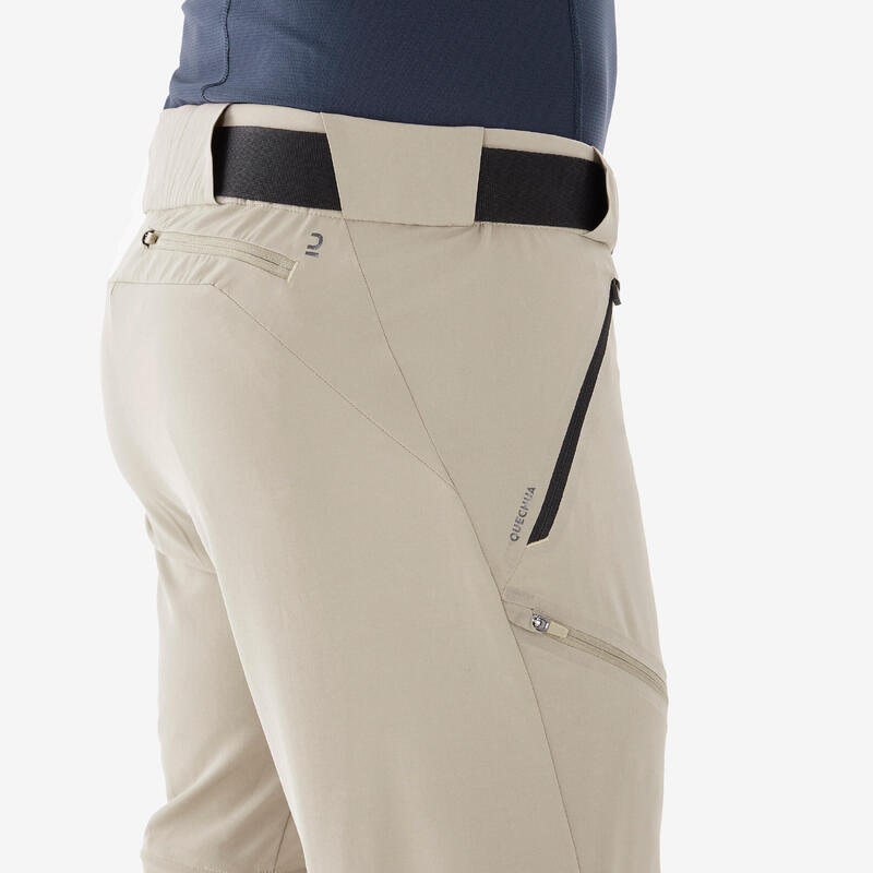 Pantaloni modulabili trekking uomo MH500 beige