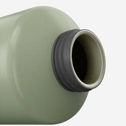 1.5L aluminium flask with quick-open cap for hiking - Khaki