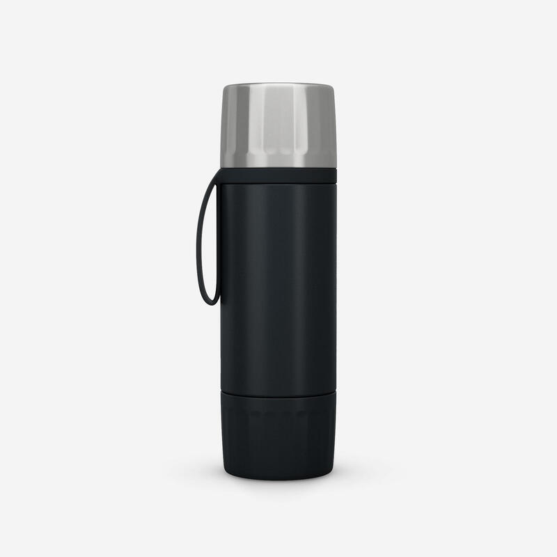 Bouteille 900 isotherme 0,7L inox de randonnée et camping, bouchon instantané.