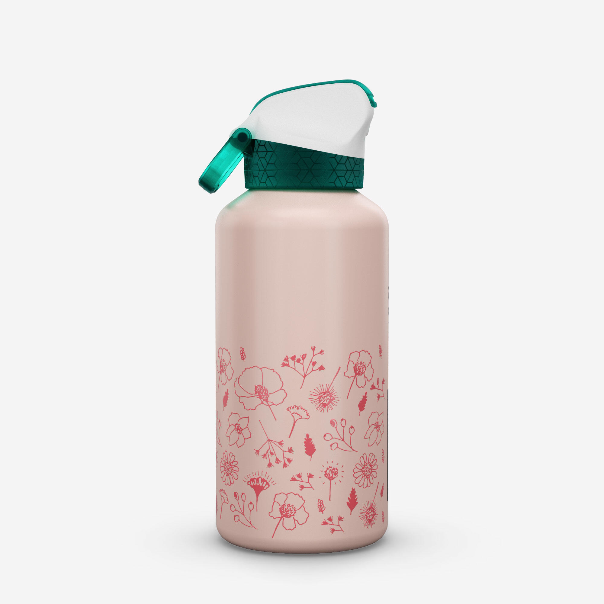 0.6L aluminium flask with instant-open cap and pipette for hiking 2/12