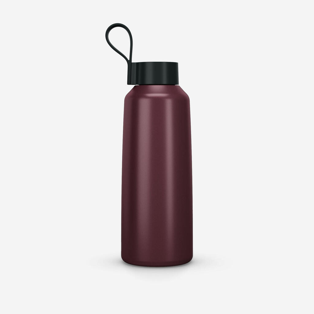 BOTELLA INOX 1L CON TAPA DE ROSCA PARA SENDERISMO VERDE 