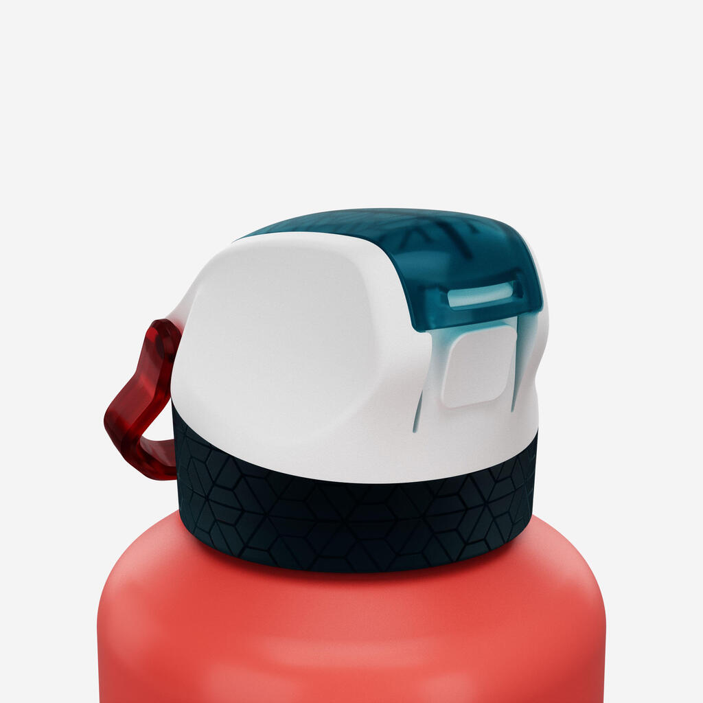 0.6 L kids’ alum. water flask 500 with instant cap, pipette & straw, for hiking