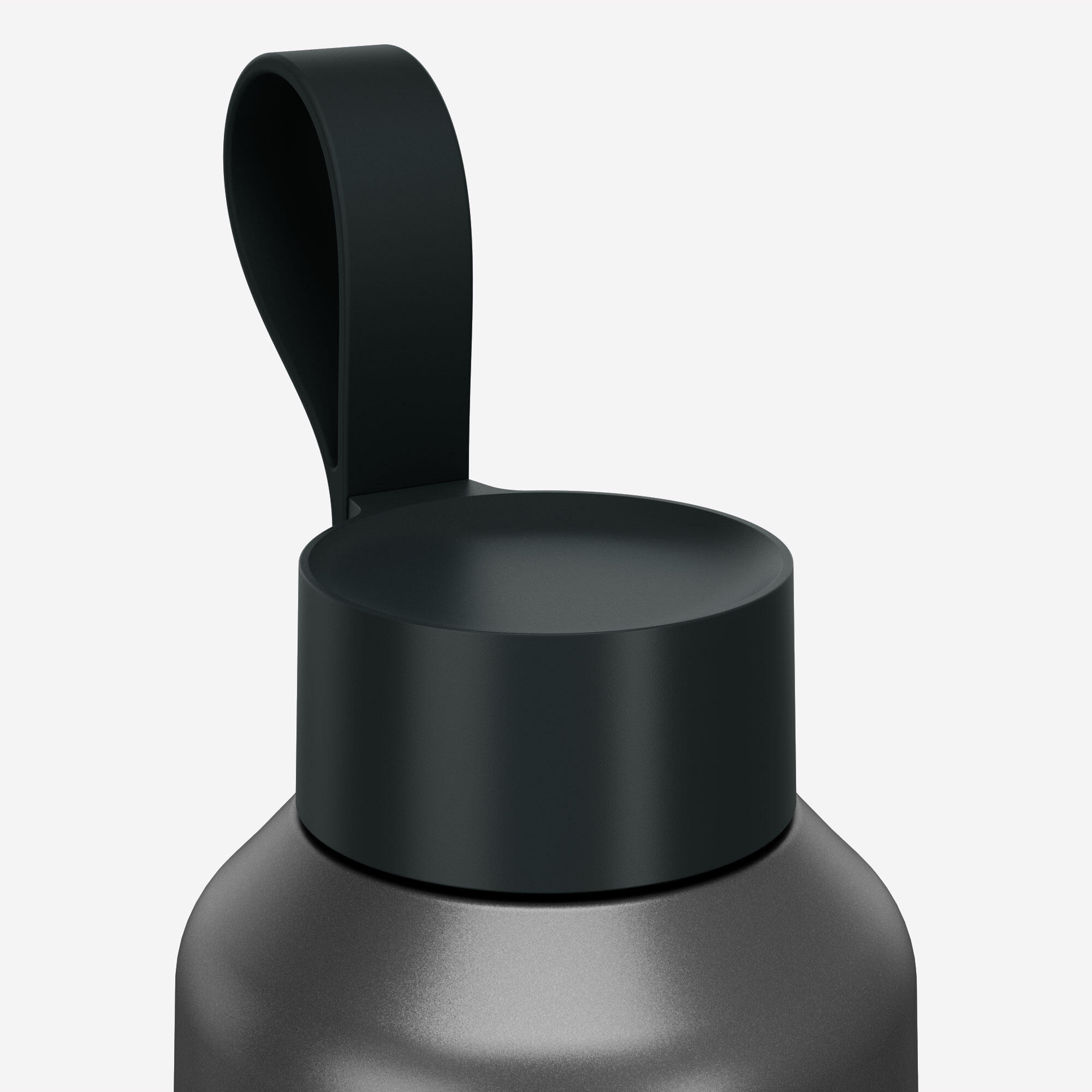 Stainless Steel Hiking Water Bottle with Screw Cap 1 L - QUECHUA