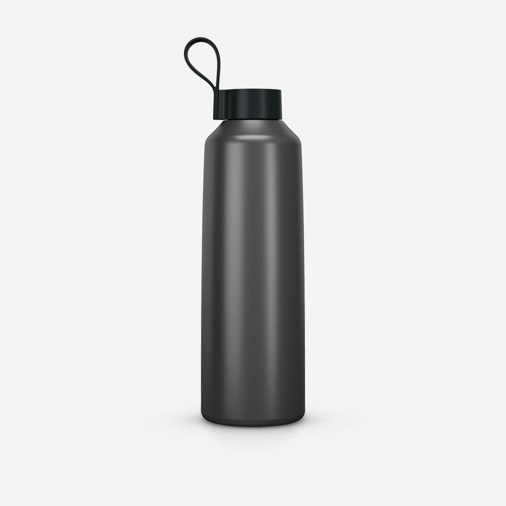Gourde 100 inox 1,5l avec bouchon à vis pour la randonnée gris