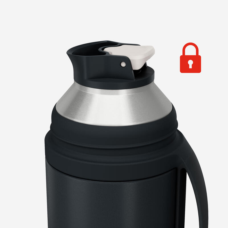 Bouteille 900 isotherme 0,7L inox de randonnée et camping, bouchon instantané.