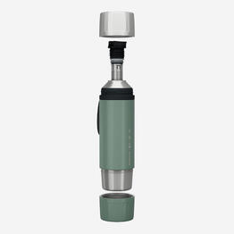 Bouteille inox isotherme avec filtre à thé 1L, de randonnée et camping