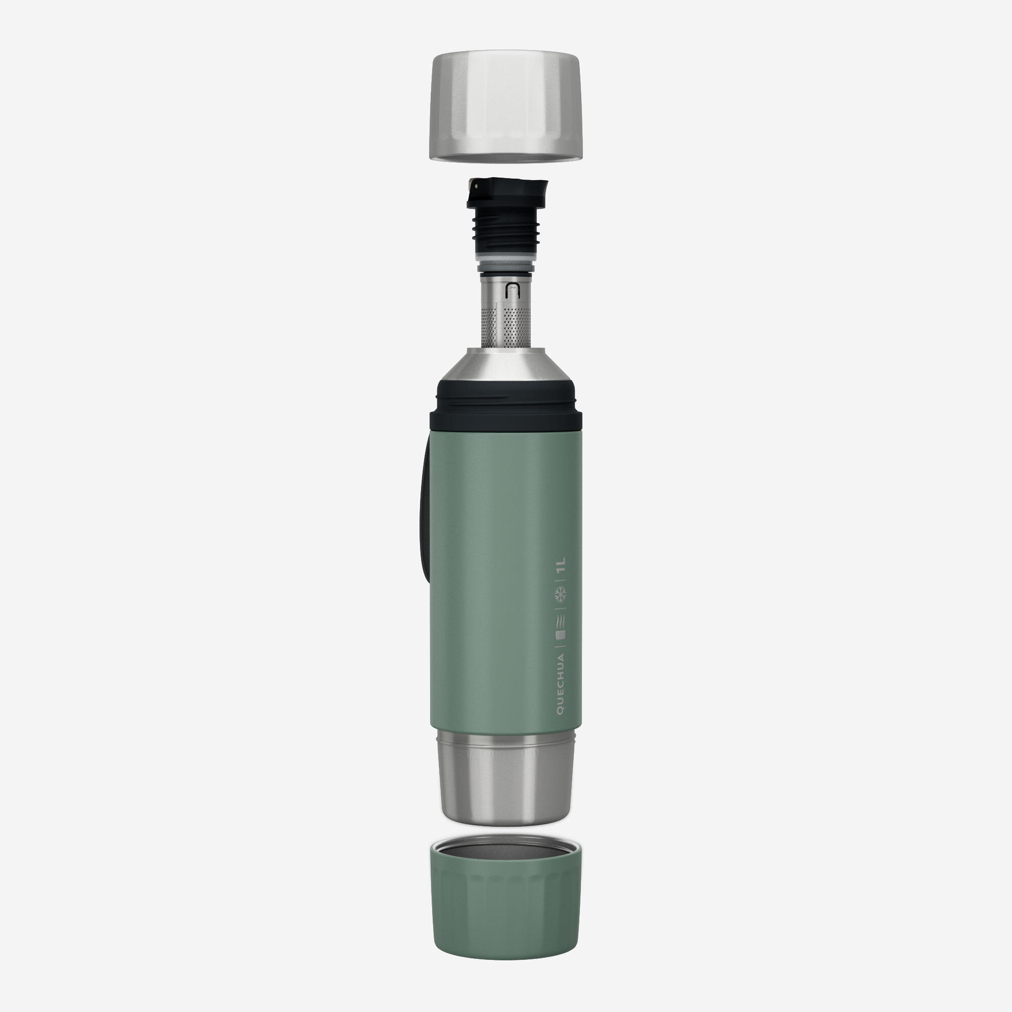 QUECHUA Isolierflasche 1 l Edelstahl Schnellverschluss Wandern/Camping – 900 | 03608439240553 QUECHUA Isolierflasche 1 l Edelstahl Schnellverschluss Wandern/Camping – 900 | 03608439240553