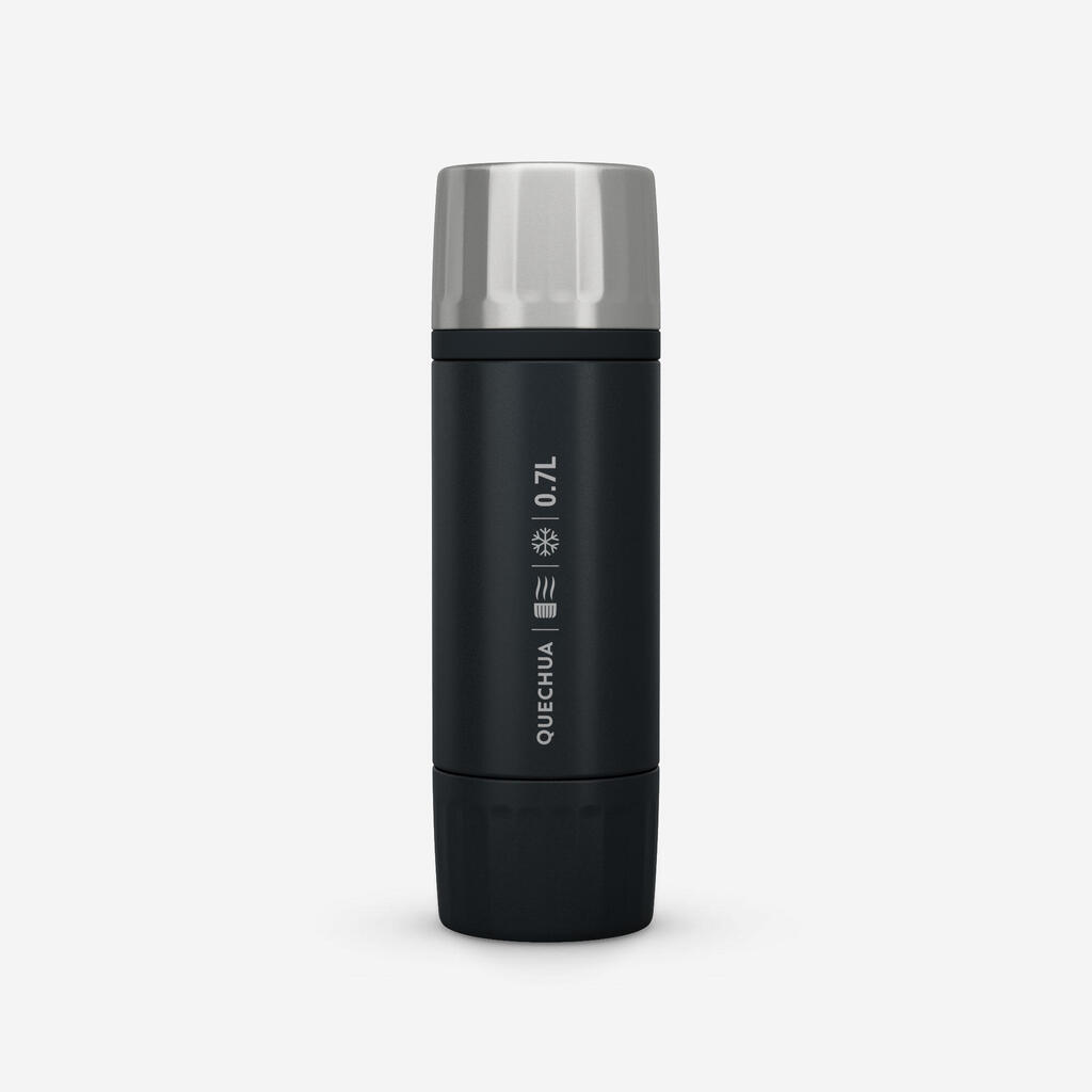 Bouteille inox isotherme avec filtre à thé 0,7L, de randonnée et camping