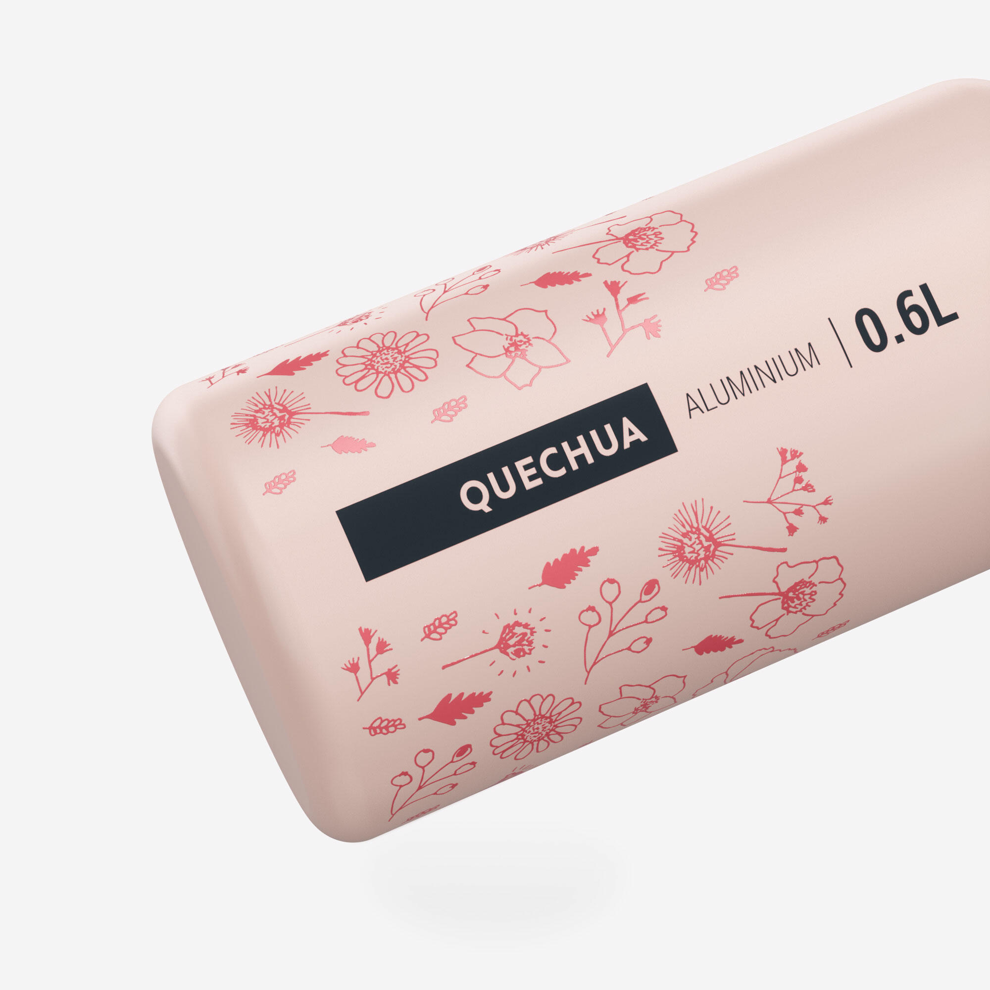 Bouteille aluminium avec paille 0,6 L - QUECHUA