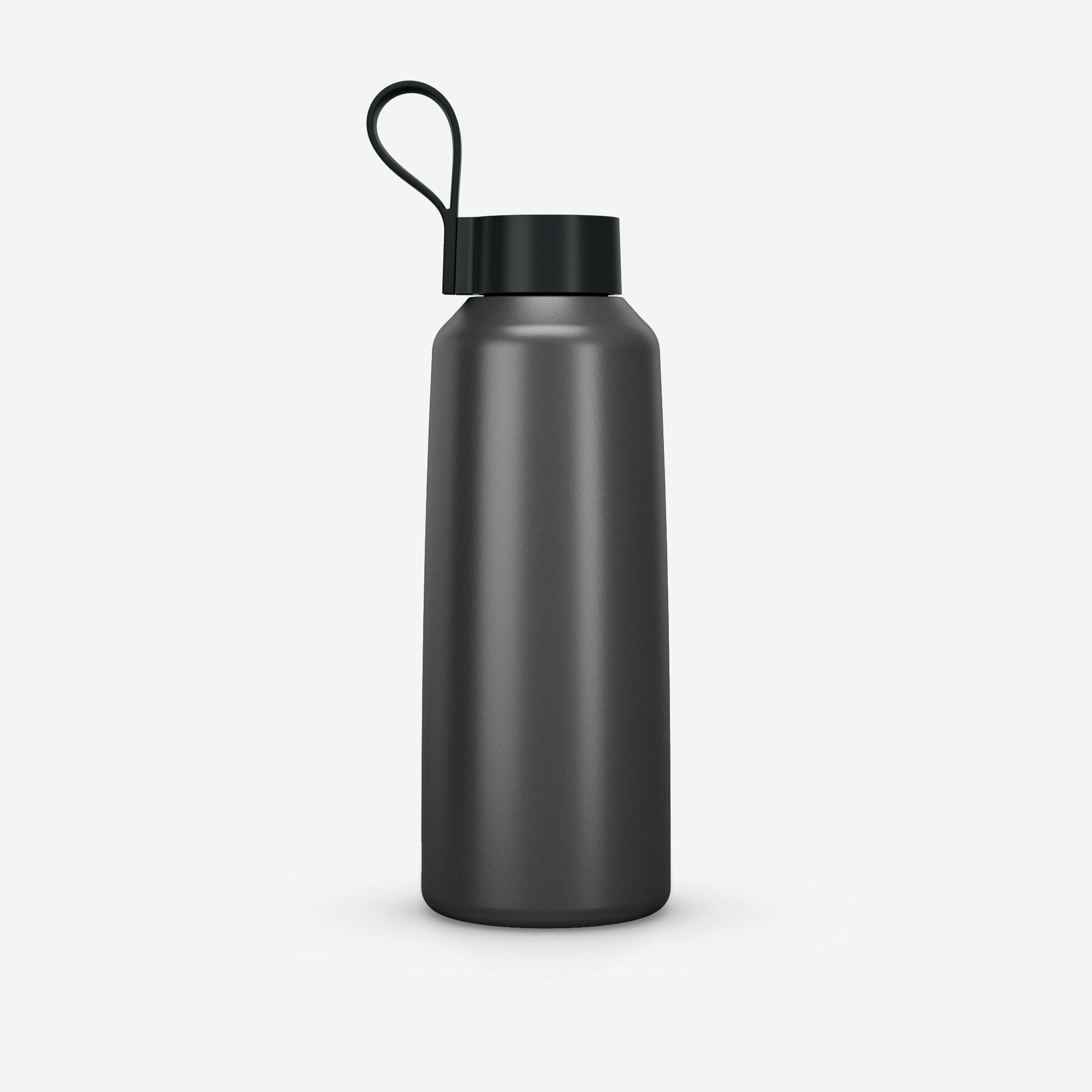 Stainless Steel Hiking Water Bottle with Screw Cap 1 L - QUECHUA