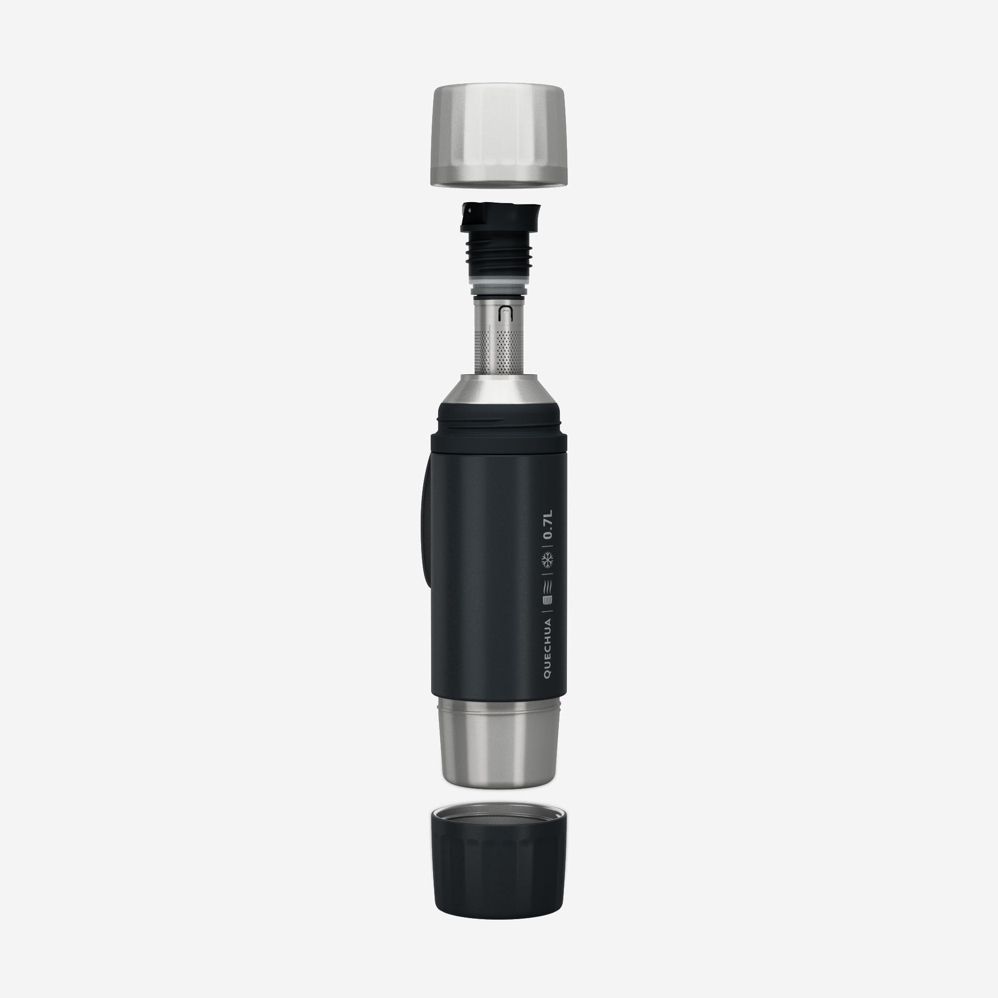 QUECHUA Thermosfles met theefilter 0,7 liter