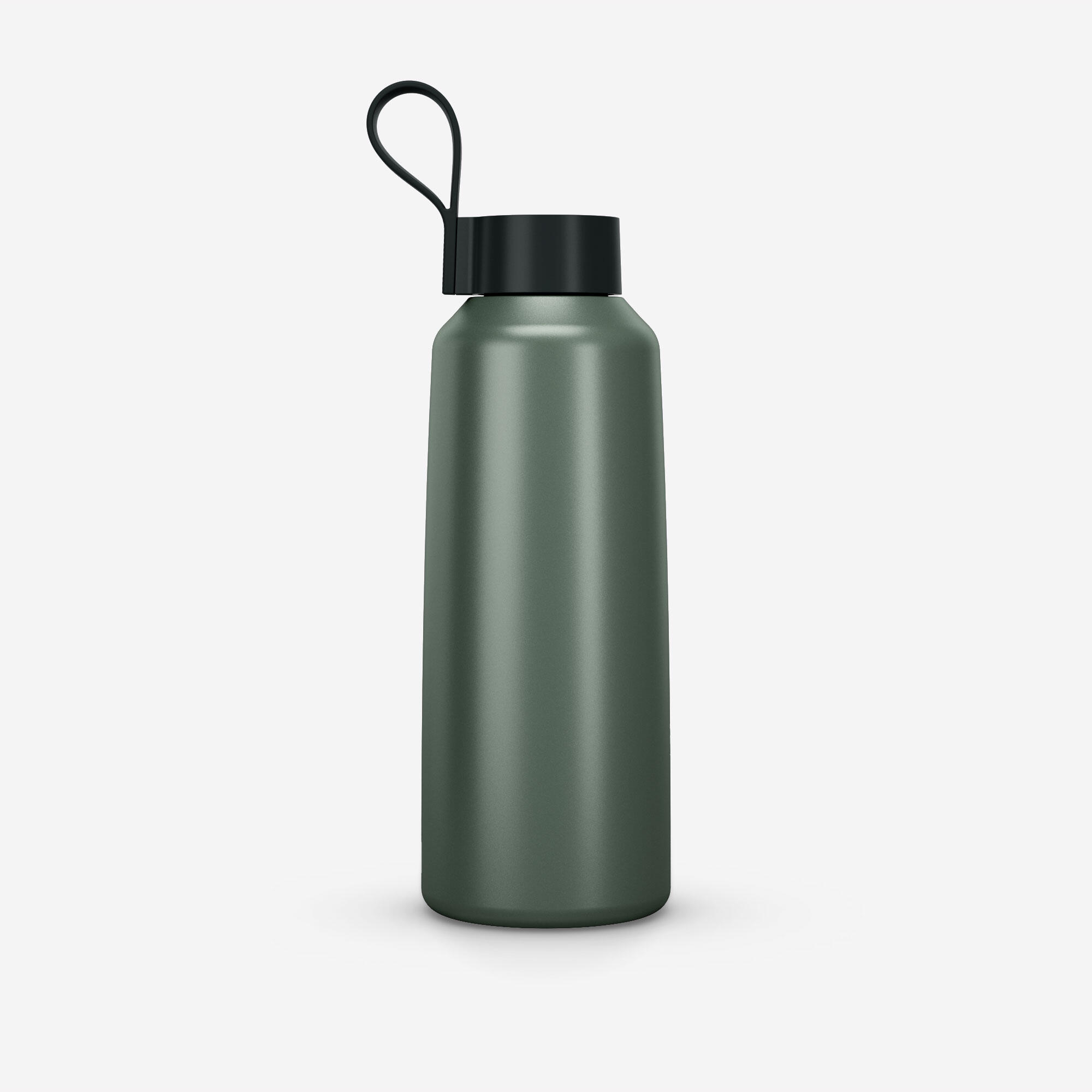 Gourde 100 inox 1l avec bouchon à vis pour la randonnée - Vert 2/11