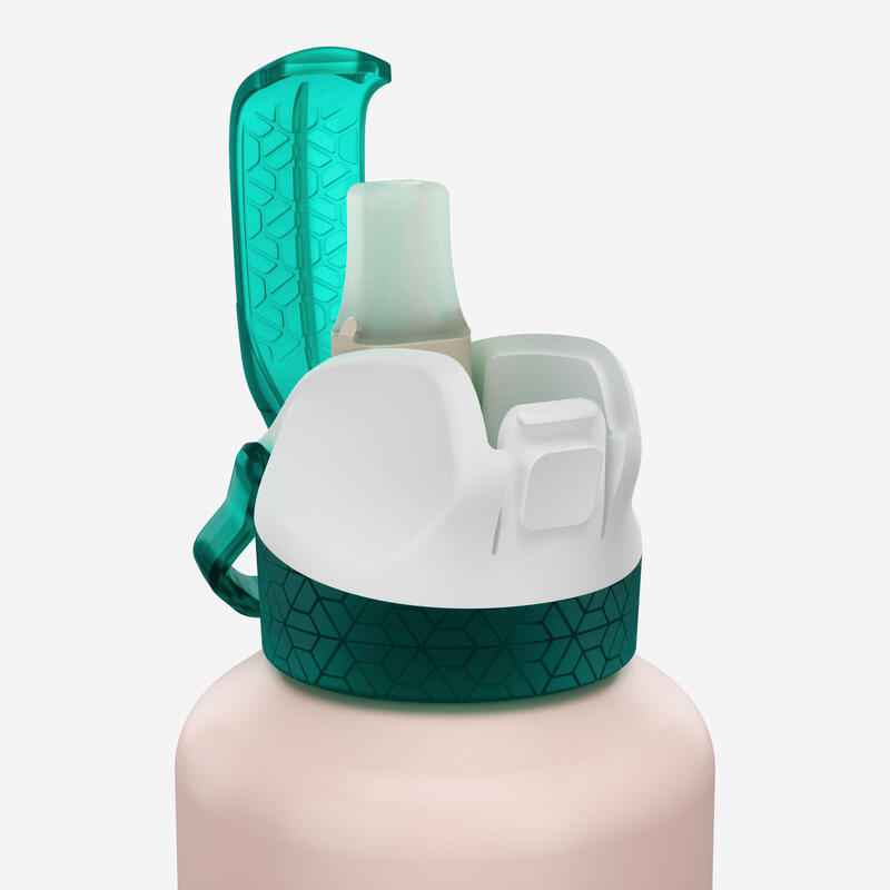 Çocuk Outdoor Pipetli Alüminyum Matara - 0,6 L - Pembe - 500