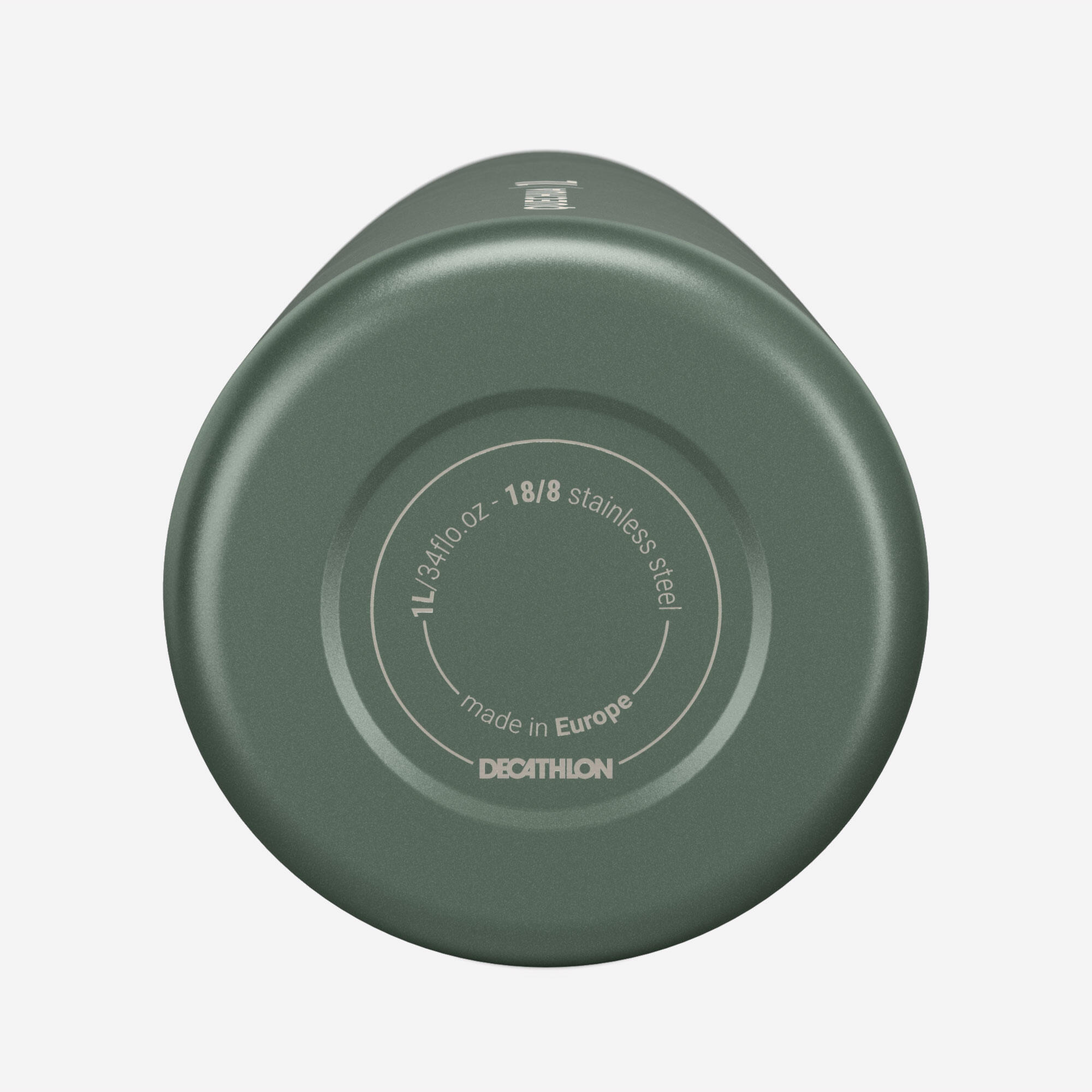 Gourde 100 inox 1l avec bouchon à vis pour la randonnée - Vert 4/11