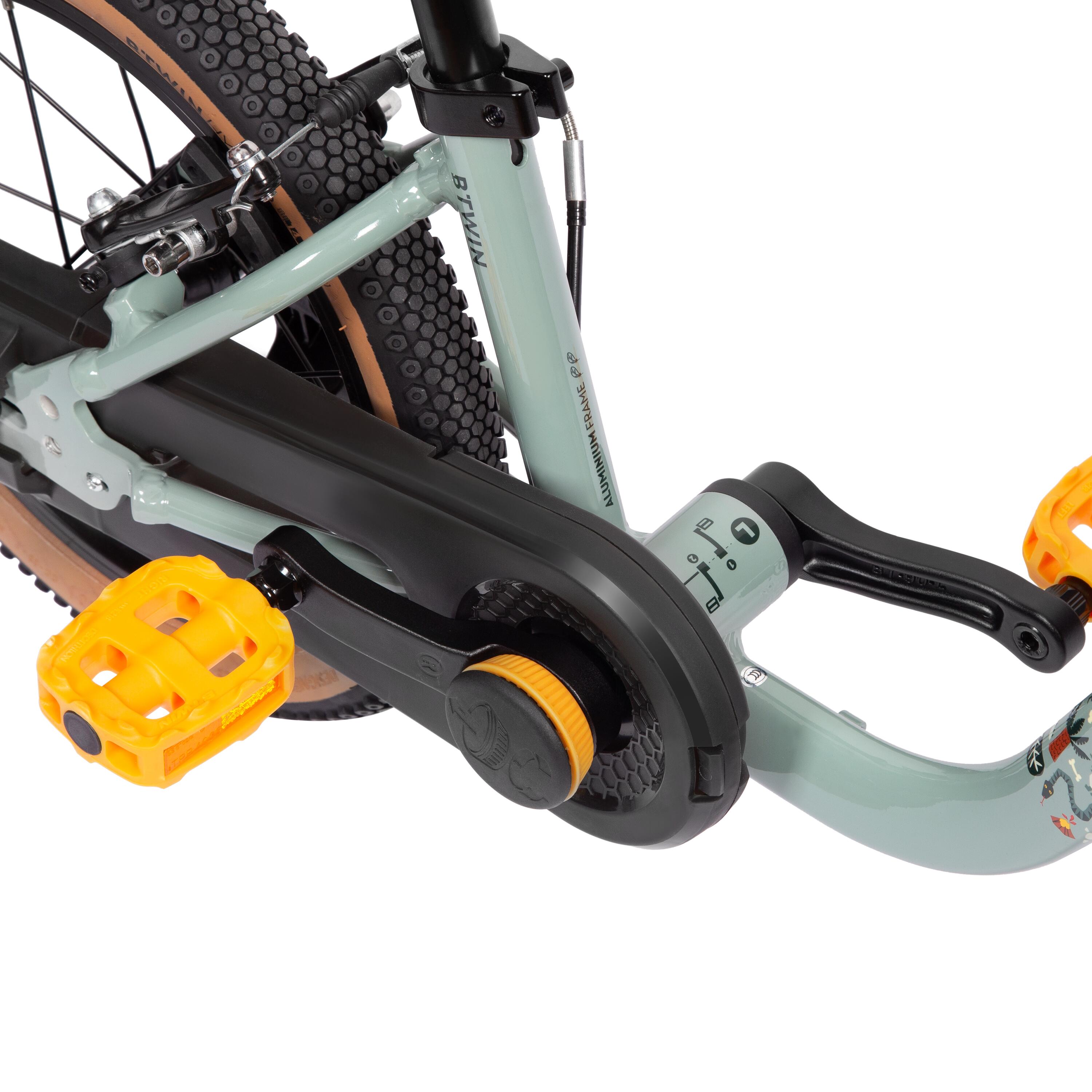 Bicicleta 2 en 1 de 14'' caqui 900 2/10