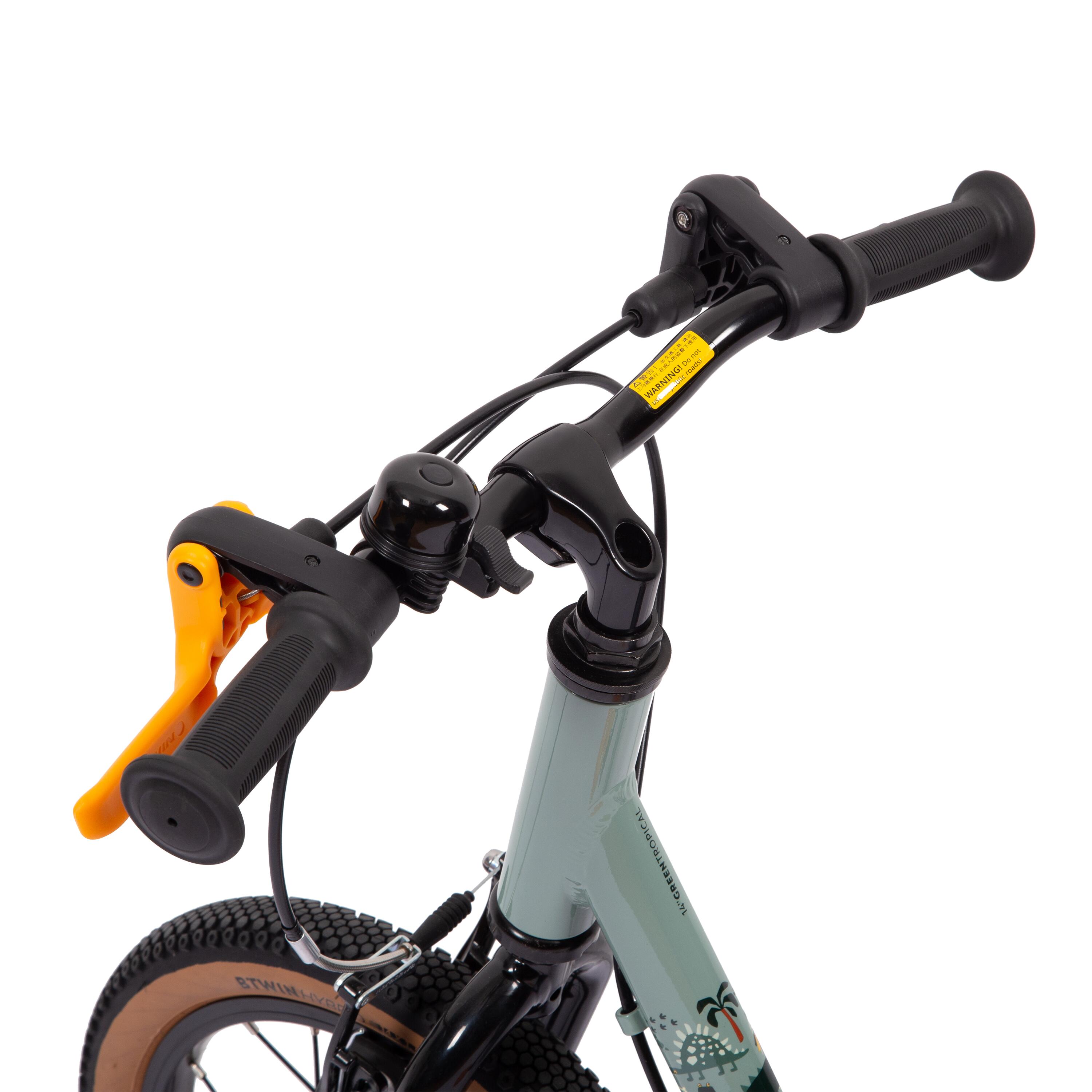 Bicicleta 2 en 1 de 14'' caqui 900 6/10