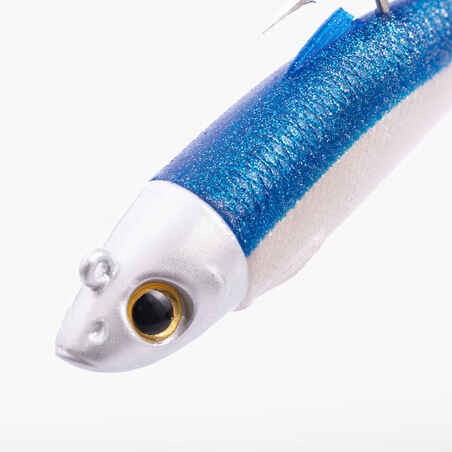 COMBO Soft Lures Shad OSARDA 100 Blue/Green Glitter