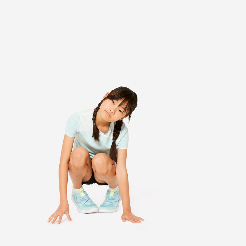 Scarpe da ginnastica bambino PLAYFUL SUMMER con strap azzurre dal 29 al 39