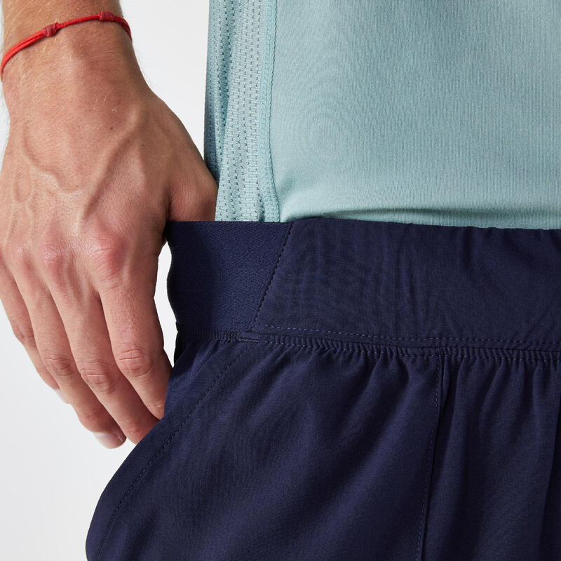 Pantalón corto de tenis Hombre transpirable - Artengo Dry Azul